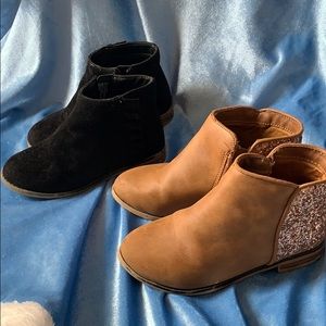 Two pairs size 10 Cat & Jack girls boots